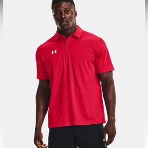 NWT Mens Under Armour Red polo size Small